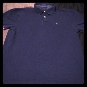 Tommy Hilfiger polo shirt, navy blue, medium